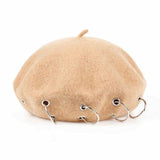 Chapeau-femme béret Khaki chapeau d'hiver bérets rock style , béret en laine