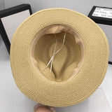 Chapeau-femme chapeau de paille Chapeau de paille ruban élégant