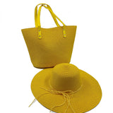 La boutique du chapeau 12 / M55-58cm Ensemble chapeau et sac multi couleur