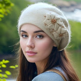 La boutique du chapeau Beige / Ajustable (du 54 au 59) Béret femme chaud et doux