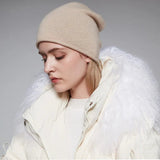 La boutique du chapeau Beige / Ajustable (du 54 au 59) Bonnet femme en cachemire