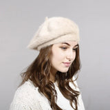 La boutique du chapeau Beige / M (56-58cm) Béret femme chic