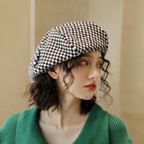 La boutique du chapeau Béret à carreaux pour femme