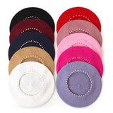 La boutique du chapeau béret Béret en laine perlé