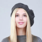La boutique du chapeau Béret femme en laine et strass