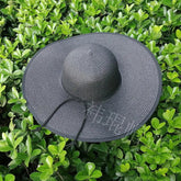 La boutique du chapeau black / M 56-58cm Chapeau de Paille Pliable