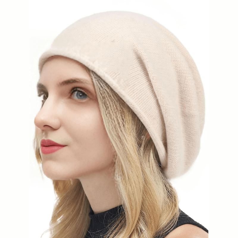 La boutique du chapeau bonnet Beige / Ajustable (du 54 au 59) Bonnet en laine douce pour femme