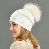 La boutique du chapeau bonnet Bonnet à pompon pour femme