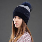 La boutique du chapeau bonnet Bonnet d’hiver en acrylique et angora pour femme : chaleur optimale