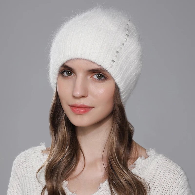 La boutique du chapeau bonnet Bonnet en laine et angora