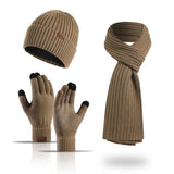 La boutique du chapeau bonnet Ensemble bonnet écharpe et gants unisexe