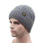 La boutique du chapeau bonnet Gris / Ajustable (du 54 au 59) Bonnet en laine pour homme