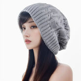 La boutique du chapeau bonnet Gris / Ajustable (du 54 au 59) Bonnet pour femme grande taille