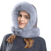 La boutique du chapeau bonnet Gris / Ajustable (du 54 au 59) Capuche chapeau foulard