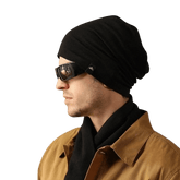 La boutique du chapeau bonnet Noir / Ajustable (du 54 au 59) Bonnet chaud et doux pour homme