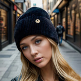 La boutique du chapeau bonnet Noir / Ajustable (du 54 au 59) Bonnet femme de couleur unie