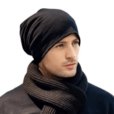 La boutique du chapeau bonnet Noir / Ajustable (du 54 au 59) Bonnet pour homme thermique et respirant