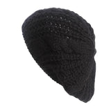 La boutique du chapeau bonnet Noir / Ajustable (du 54 au 59) Bonnet tricoté torsadé pour femme