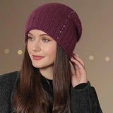 La boutique du chapeau bonnet Violet foncé / Ajustable (du 54 au 59) Bonnet décontracté pour femme