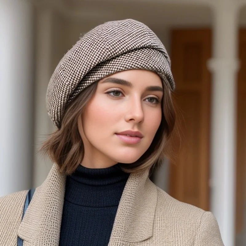 La boutique du chapeau Café / Ajustable (du 54 au 59) Béret femme élégant