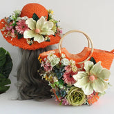 La boutique du chapeau Chapeau et sac Chapeau et sac en rotin de style bohème