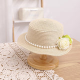 La boutique du chapeau Chapeau et sac Ensemble de sac et chapeau perle et fleurs