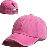 La boutique du chapeau Coton fushia / Ajustable Casquette de Baseball queue de cheval