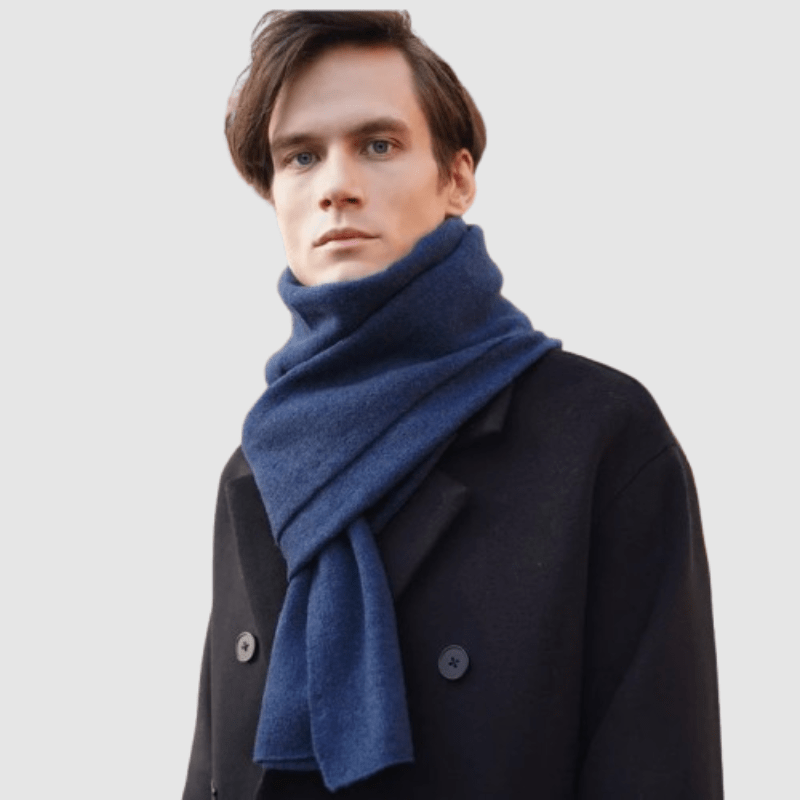 La boutique du chapeau Écharpe Bleu Écharpe pour homme en laine