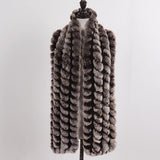 La boutique du chapeau Écharpe Café Écharpe Femmes Hiver Chaud Naturel De Fourrure
