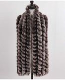 La boutique du chapeau Écharpe Écharpe Femmes Hiver Chaud Naturel De Fourrure