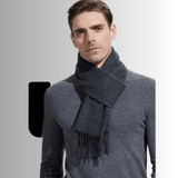 La boutique du chapeau Écharpe Gris / 165-30CM Écharpe en laine