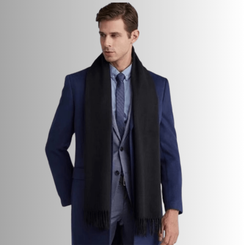 La boutique du chapeau Écharpe Noir / 165-30CM Écharpe en laine