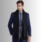 La boutique du chapeau Écharpe Noir / 165-30CM Écharpe en laine