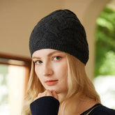 La boutique du chapeau Gris / Ajustable (du 54 au 59) Bonnet tricot en cachemire