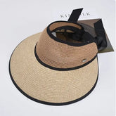 La boutique du chapeau Khaki / M(56-58CM) Visière de plage pliable à large bord