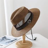 La boutique du chapeau Marron foncè / Taille unique Chapeau d'été en maille pour hommes