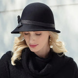 La boutique du chapeau Noir 1 / M Chapeau cloche fedora