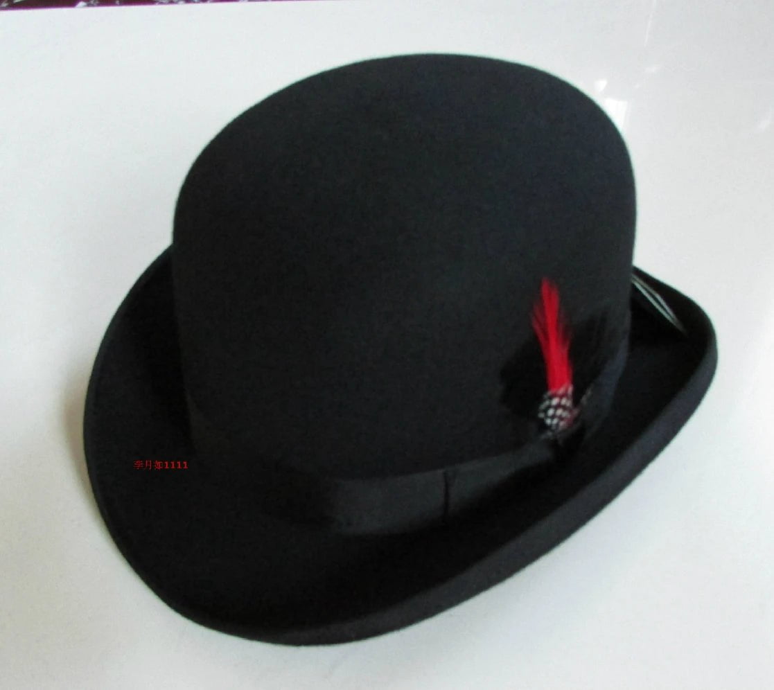 La boutique du chapeau Noir / 55CM Chapeau Melon Léger