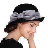 La boutique du chapeau Noir / 56 à 58cm Chapeau cloche femme