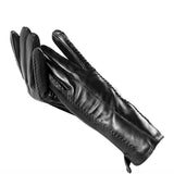La boutique du chapeau Noir / 6.5 Gants en cuir de haute qualité