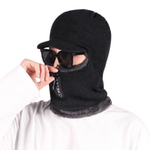 La boutique du chapeau Noir / Ajustable (du 54 au 59) Bonnet cagoule homme