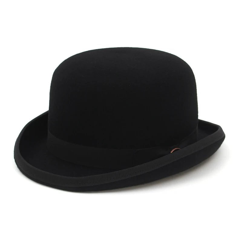 La boutique du chapeau Noir / L(59CM) Chapeau melon pour hommes