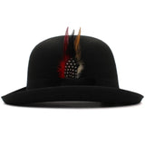 La boutique du chapeau Noir / Laine Chapeau Melon Coloré