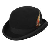 La boutique du chapeau Noir / M(57cm) Chapeau Melon Féminin