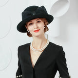 La boutique du chapeau Noir / M Chapeau cloche en feutre imperméable