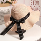 La boutique du chapeau Noir/rose / 56-58cm Chapeau de paille de protection solaire