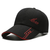 La boutique du chapeau Noir/rouge Casquette sport réglable