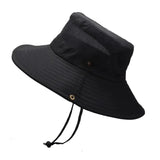 La boutique du chapeau Noir / Taille unique ajustable Chapeau de randonnée pliable