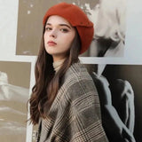 La boutique du chapeau Orange / Ajustable (du 54 au 59) Béret femme automne hiver