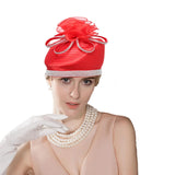 La boutique du chapeau Red / 56 to 58cm Chapeau Bibi Exquis